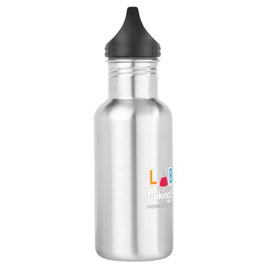 Laboratoriumtechnicus van Lab Tech Waterfles (Links)