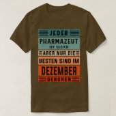 Laboratoriumtechnicus verjaardag December - gebore T-shirt (Design voorkant)