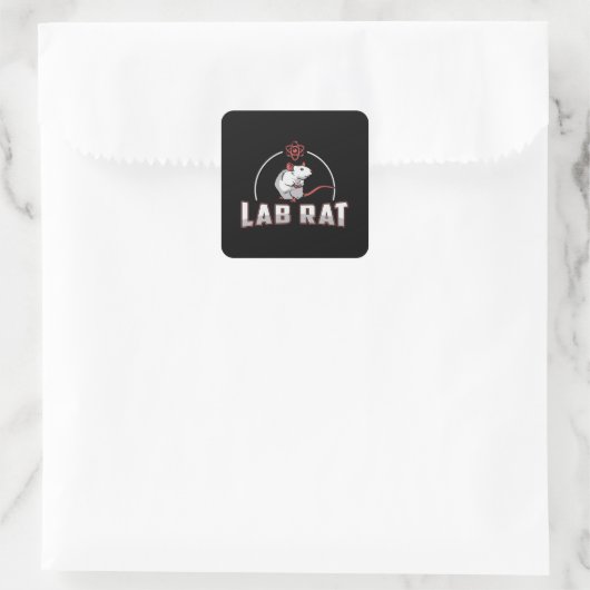 Laboratoriumtechnicus Vierkante Sticker (Tas)