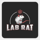 Laboratoriumtechnicus Vierkante Sticker (Voorkant)