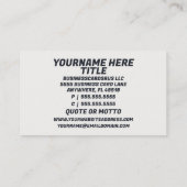 Laboratoriumtechnicus Visitekaartje (Achterkant)