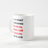 laboratoriumtechnicus voor biologische wetenschapp koffiemok (Voorkant links)