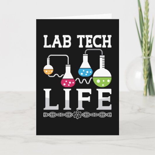 Laboratoriumtechnicus voor de chemie van Lab Tech Kaart (Voorkant)
