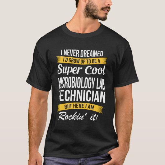 Laboratoriumtechnicus voor microbiologie t-shirt (Voorkant)