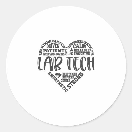 Laboratoriumtechnologie, Laboratoriumtechnicus, Fl Ronde Sticker (Voorkant)