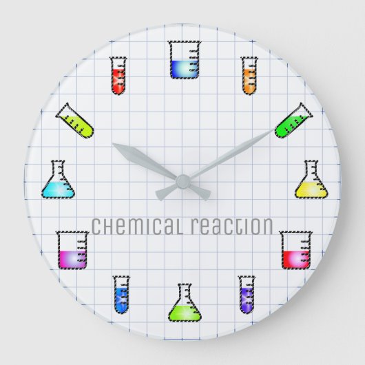 Laboratoriumtest Tubes Chemistry Lab Work Science Grote Klok (Voorkant)