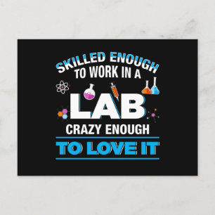 Laboratoriumtest voor laboratoriumonderzoek briefkaart