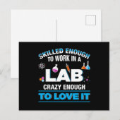 Laboratoriumtest voor laboratoriumonderzoek briefkaart (Voorkant / Achterkant)