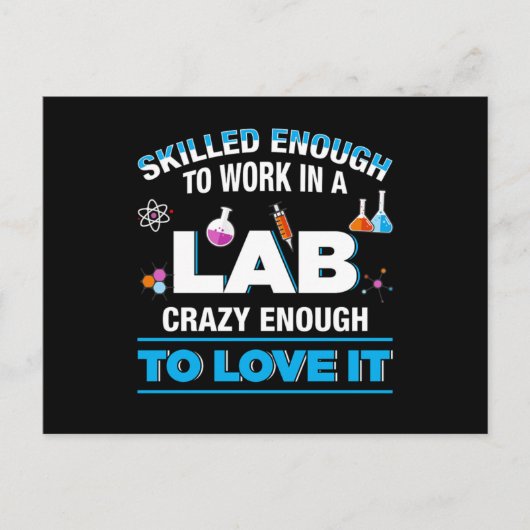 Laboratoriumtest voor laboratoriumonderzoek briefkaart (Voorkant)