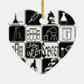 LABORATORIUMTOOLS VOOR HARTORNATIONALE WETENSCHAPP KERAMISCH ORNAMENT (Voorkant)