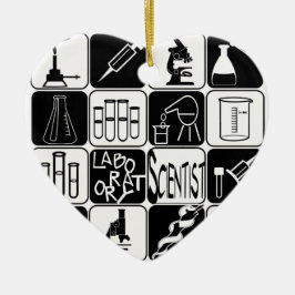 LABORATORIUMTOOLS VOOR HARTORNATIONALE WETENSCHAPP KERAMISCH ORNAMENT
