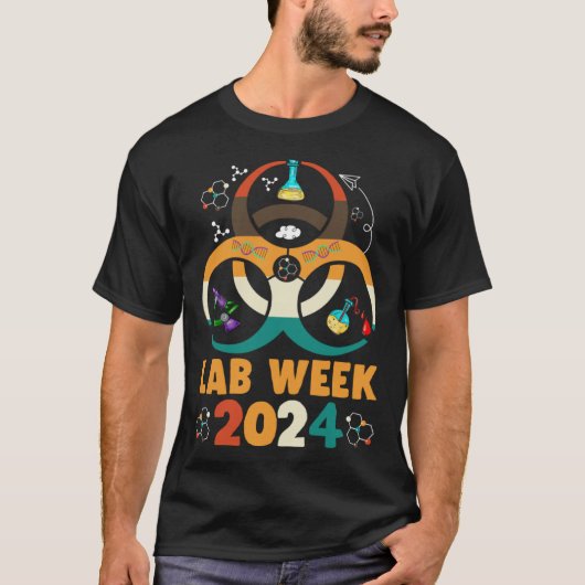 Laboratoriumweek 2024 Laboratorium Tech Scientist T-shirt (Voorkant)