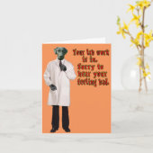 Laboratoriumwerk wordt snel goed Wenskaart. Kaart (Gele Bloem)