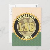 LABORATORIUMWETENSCHAP LABOADGE BRIEFKAART (Voorkant / Achterkant)