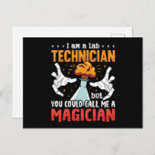 Laboratoriumwetenschap van Lab Tech ik ben Briefkaart (Voorkant / Achterkant)