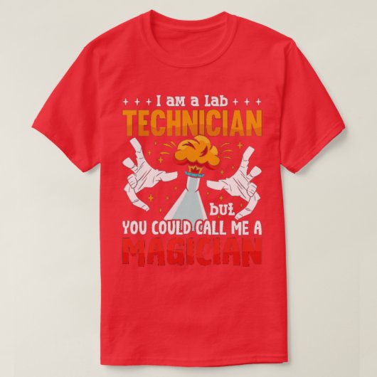 Laboratoriumwetenschap van Lab Tech ik ben T-shirt (Design voorkant)