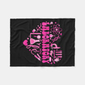 Laboratory Heart Valentine Lab Technologist Scienc Fleece Deken (Voorkant (Horizontaal))