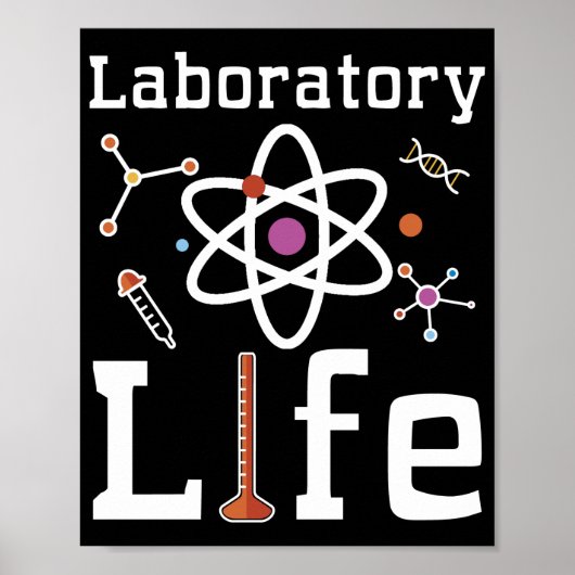 Laboratory Life Science Medical Technologie Poster (Voorkant)