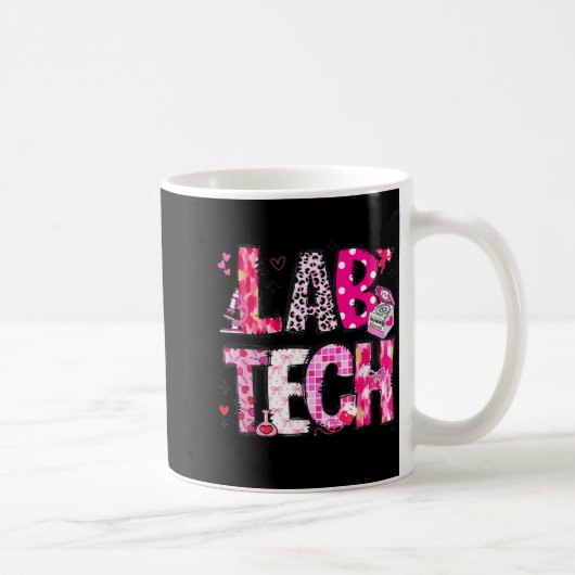 Laboratory Tech Valentines Day Medical Lab Tech La Koffiemok (Rechts)