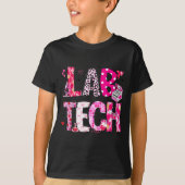 Laboratory Tech Valentines Day Medical Lab Tech La T-shirt (Voorkant)