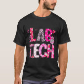 Laboratory Tech Valentines Day Medical Lab Tech La T-shirt (Voorkant)