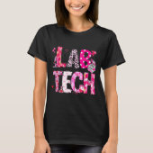 Laboratory Tech Valentines Day Medical Lab Tech La T-shirt (Voorkant)