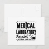 Laboratory Technician Medical Laboratory Scientist Briefkaart (Voorkant / Achterkant)