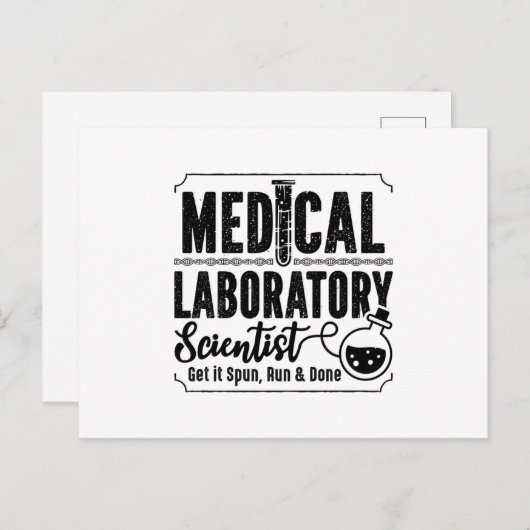Laboratory Technician Medical Laboratory Scientist Briefkaart (Voorkant / Achterkant)