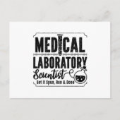 Laboratory Technician Medical Laboratory Scientist Briefkaart (Voorkant)