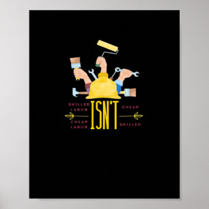 Labour Art Design Classic - Geschoolde arbeid is n Poster