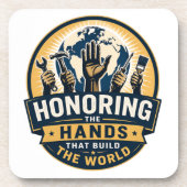 Labour Day  Bier Onderzetter (Voorkant)