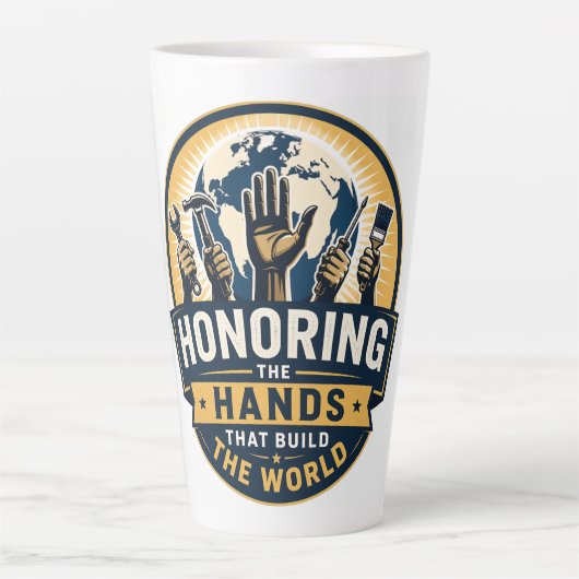 Labour Day  Latte Mok (Voorkant)