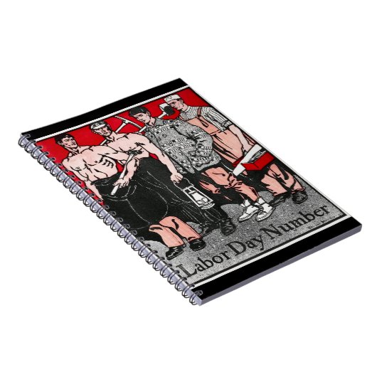 Labour Day Number beroemd gemaakt door Edward Penf Notitieboek (Rechterzijde)