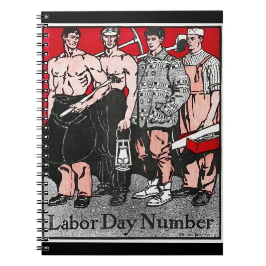 Labour Day Number beroemd gemaakt door Edward Penf Notitieboek (Voorkant)