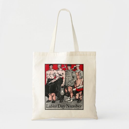 Labour Day Number beroemd gemaakt door Edward Penf Tote Bag (Voorkant)