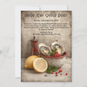 Labour Day Oyster Roast Invitation Patriotic Coast Kaart (Voorkant)