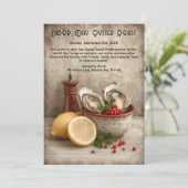 Labour Day Oyster Roast Invitation Patriotic Coast Kaart (Staand voorkant)