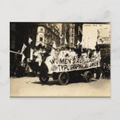 Labour Day Parade New York 1909 Float Suffrage Briefkaart (Voorkant)