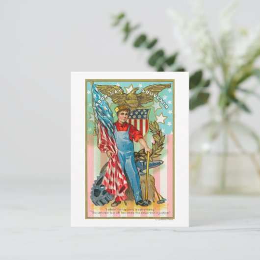 Labour Day Souvenir Briefkaart (Staand voorkant)