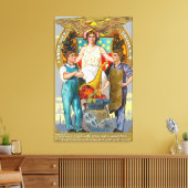 Labour Day Souvenir Laboratories with Lady Justice Canvas Afdruk (Insitu (Woonkamer))