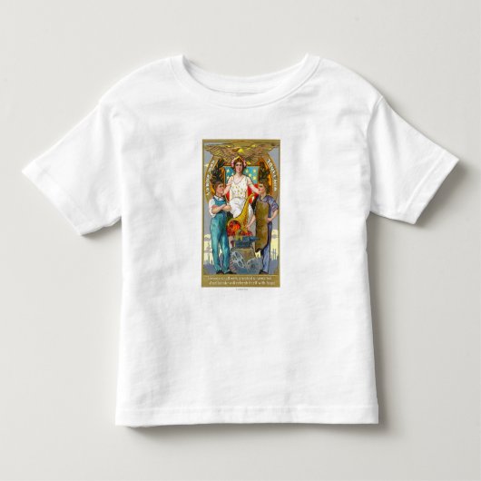 Labour Day Souvenir Laboratories with Lady Justice Kinder Shirts (Voorkant)