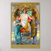 Labour Day Souvenir Laboratories with Lady Justice Poster (Voorkant)