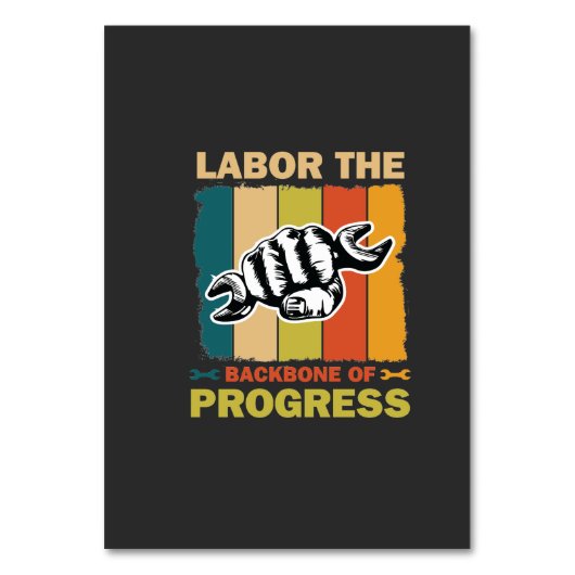 Labour Day T-shirt ontwerp Kaart (Voorkant)