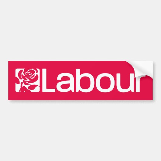 Labour Party in het Verenigd Koninkrijk Bumpersticker (Voorkant)