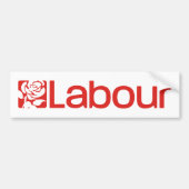 Labour Party in het Verenigd Koninkrijk Bumpersticker (Voorkant)