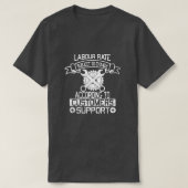 Labour Rate Mechanic Funny Black T-shirt (Design voorkant)