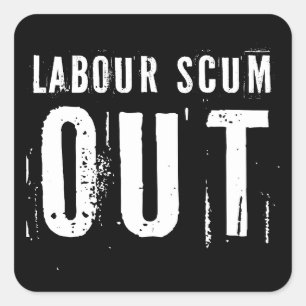Labour-uitschot Vierkante Sticker
