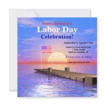 Labourdag Amerikaanse vlag op dok