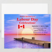 Labourdag Canadese vlag op dok Kaart (Voorkant / Achterkant)