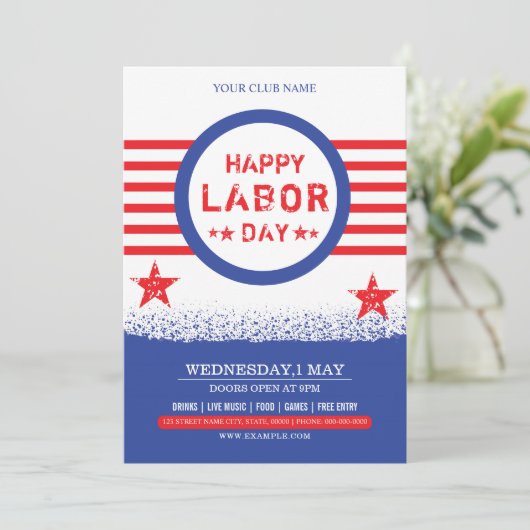 Labourdagbrochure Kaart (Staand voorkant)